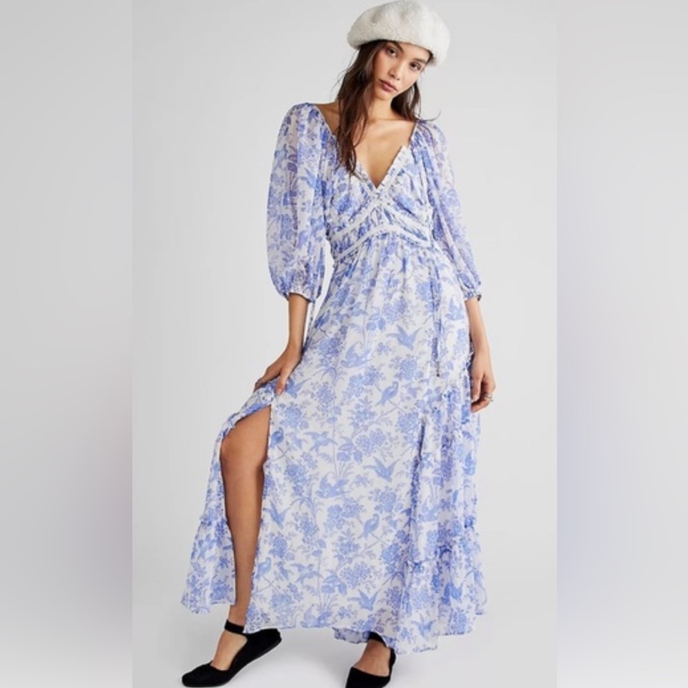 *CLEARANCE* New Free People You're A Jewel Printed Maxi Dress Size Small